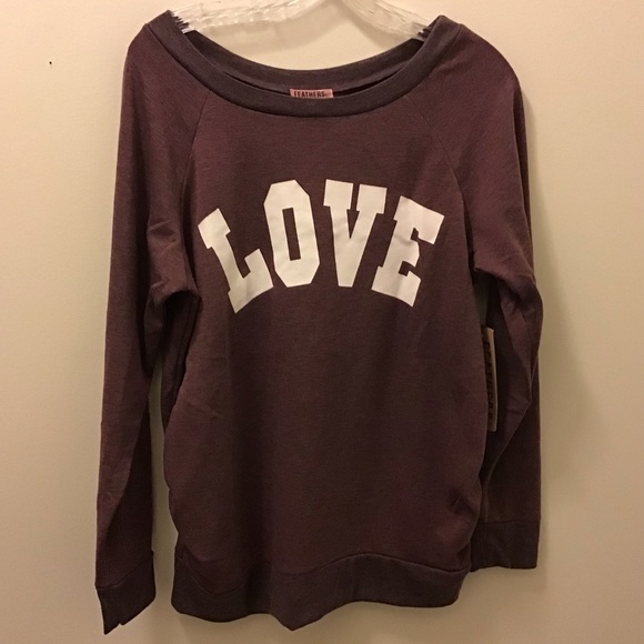 Feathers Maternity Tops - Feathers Maternity “Love” Maternity Sweats…